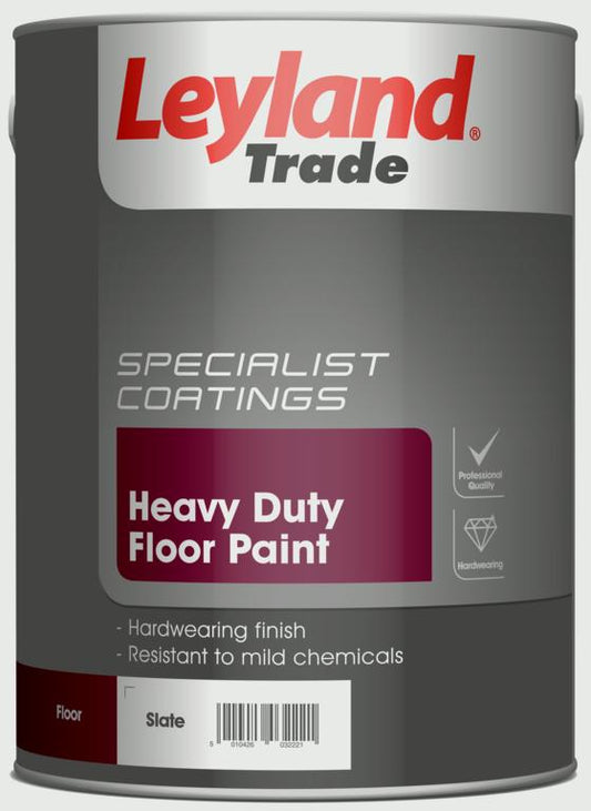 Leyland Trade Pintura para pisos resistente 5L Pizarra