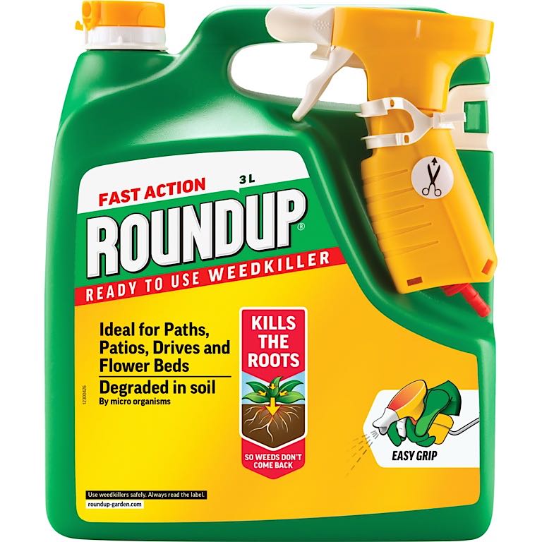 Roundup Fast Action Ready To Use Weedkiller 3L