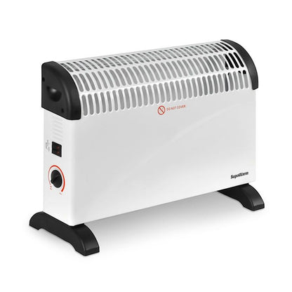 Calentador convector SupaWarm 2000w Tamaño: 535 mm (ancho) x 200 mm (profundidad) x 385 mm (alto)