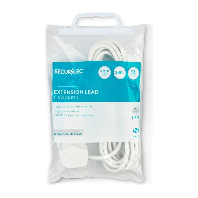 Securlec 2 Gang Extension Lead