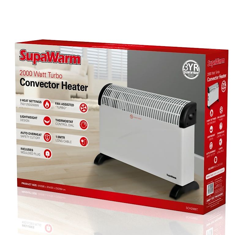 SupaWarm Turbo Convector Heater 2000w