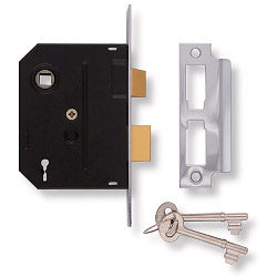 Union 2 Lever Mortice Lock Polished Brass Finish 3"