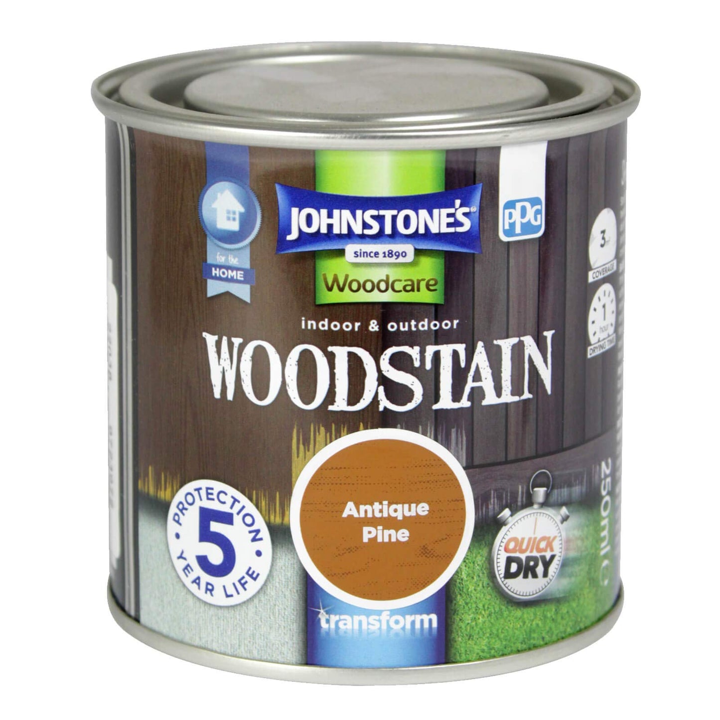 Johnstone's Woodcare Quick Drying Woodstain 250ml