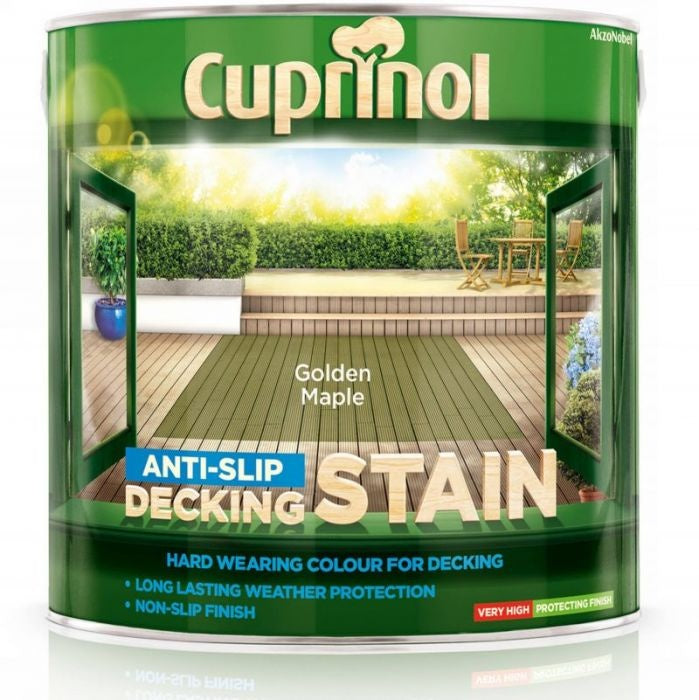 Cuprinol Anti Slip Decking Stain 2.5L Golden Maple