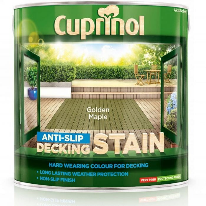 Lasure antidérapante pour terrasse Cuprinol 2,5 L Érable doré