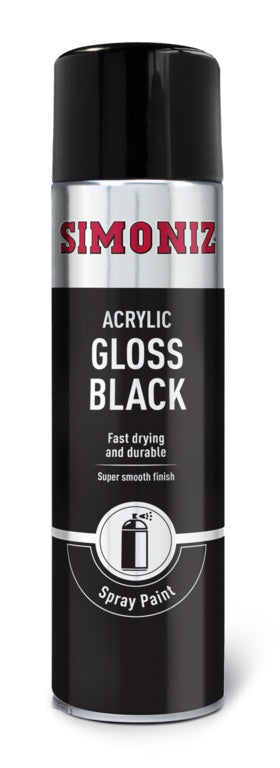 Pintura en aerosol Simoniz - Negro brillante (aerosol)