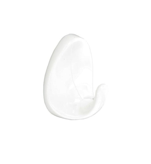 Securit Oval Self-Adhesive Hooks White (2)