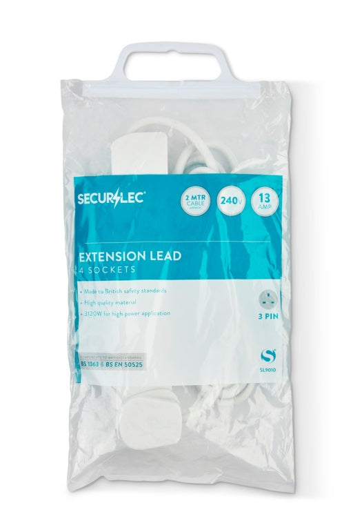 Securlec 4 Gang Extension Lead