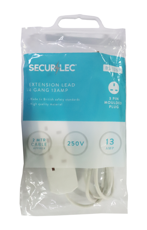 Securlec 4 Gang Extension Lead