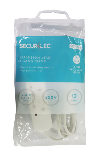 Securlec 4 Gang Extension Lead