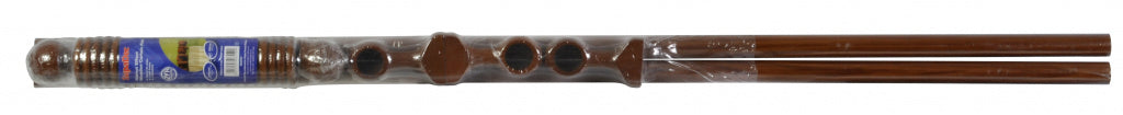 Woodside Walnut Effect Wooden Curtain Pole