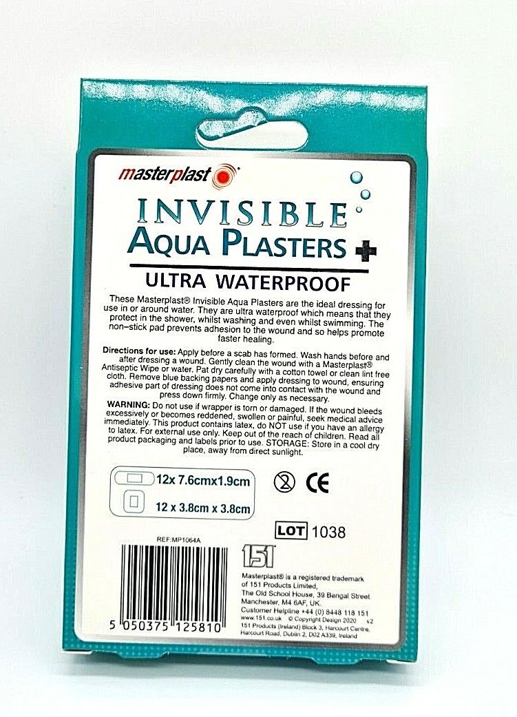 Masterplast Invisible Aqua Plasters