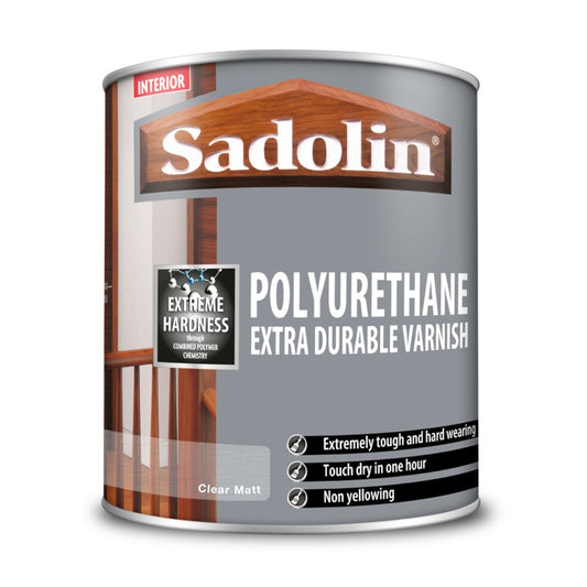 Sadolin Polyurethane Extra Durable Varnish Clear Matt