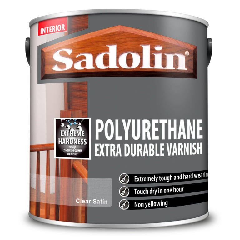 Sadolin Polyurethane Extra Durable Varnish Clear Satin