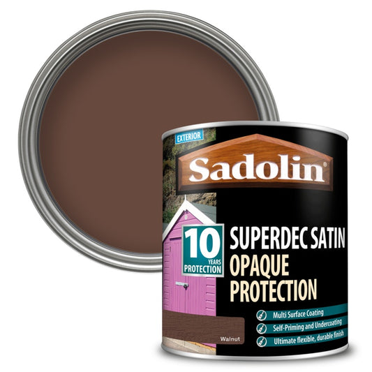 Sadolin Superdec Opaque Woodstain Gloss - Walnut 2