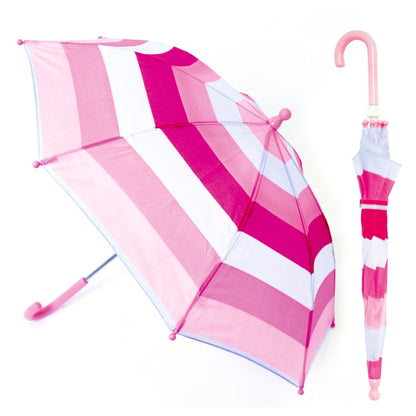 Parapluie rayé rose pour enfants Drizzles