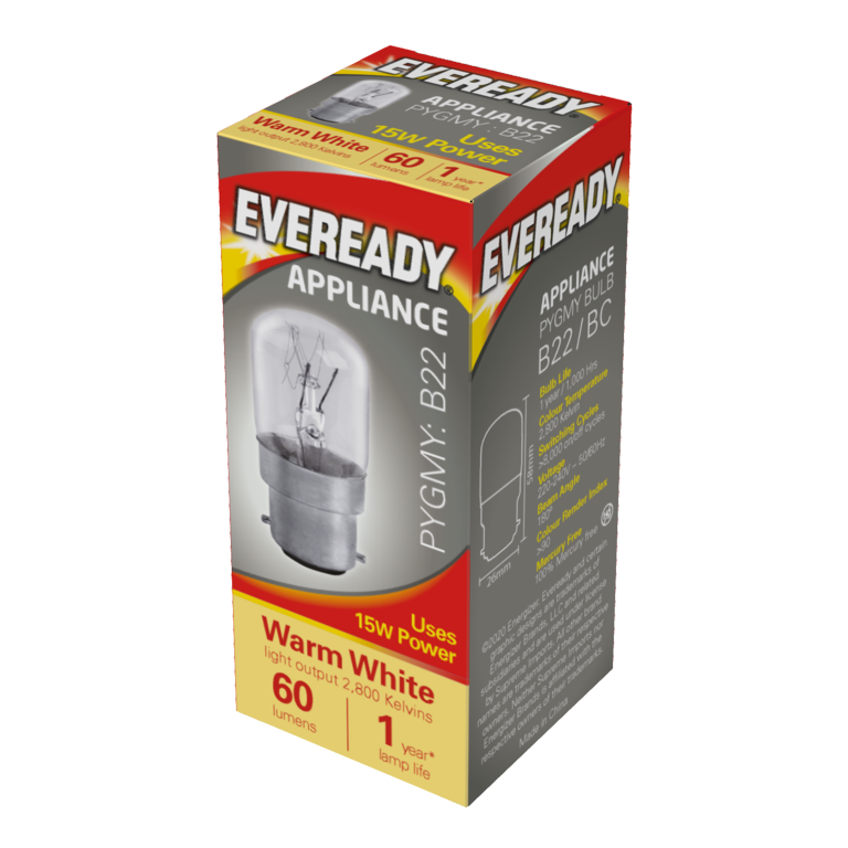 Eveready Pygmy 15W BC Transparente Pack 10