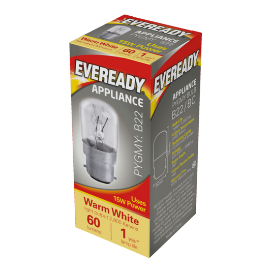 Eveready Pygmy 15W BC Transparent Pack 10