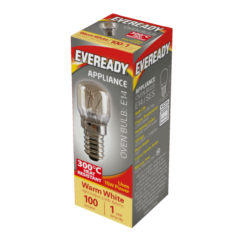 Eveready Oven Lamp Pack 10 15w SES