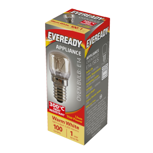 Eveready Oven Lamp Pack 10 15w SES