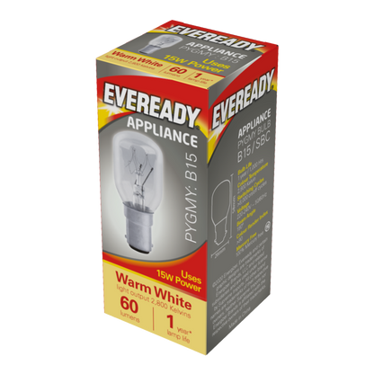 Eveready Pygmy 15W SBC Clear