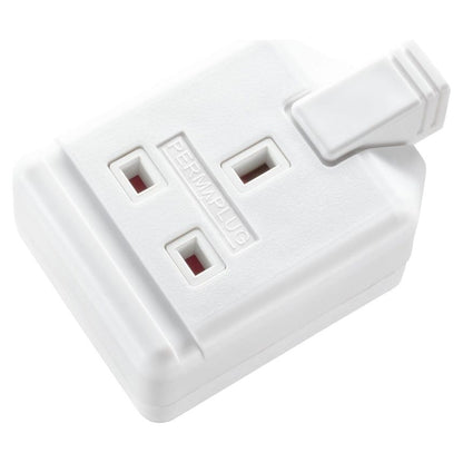 Masterplug Rubber Extension Socket White