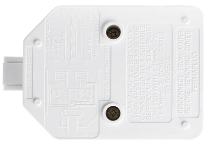 Masterplug Rubber Extension Socket White