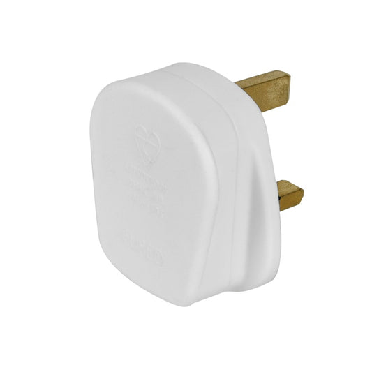 Securlec 13A, 3 Pin Plug Fused 13A to BS1363,White