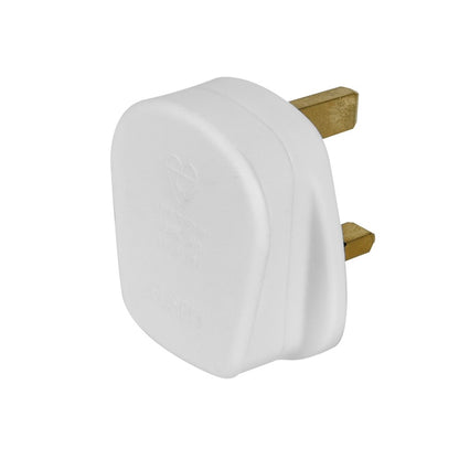 Securlec 3 Pin BS Plug White 13Amp 250V