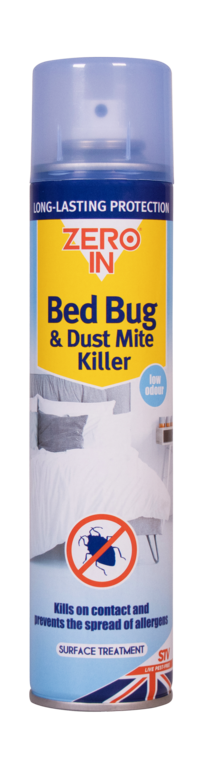 Zero In Bed Bug & Dust Mite Killer - 300ML Aerosol