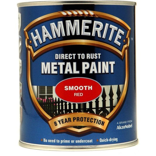 Hammerite Metal Paint Smooth 750ml Red