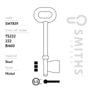 Smiths Locks Legge H Mortice Key Blank 10 Pack