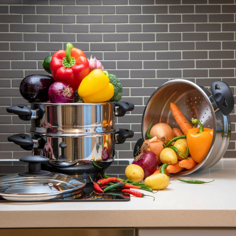 Pendeford Stainless Steel Collection 3 Tier Steamer 20cm