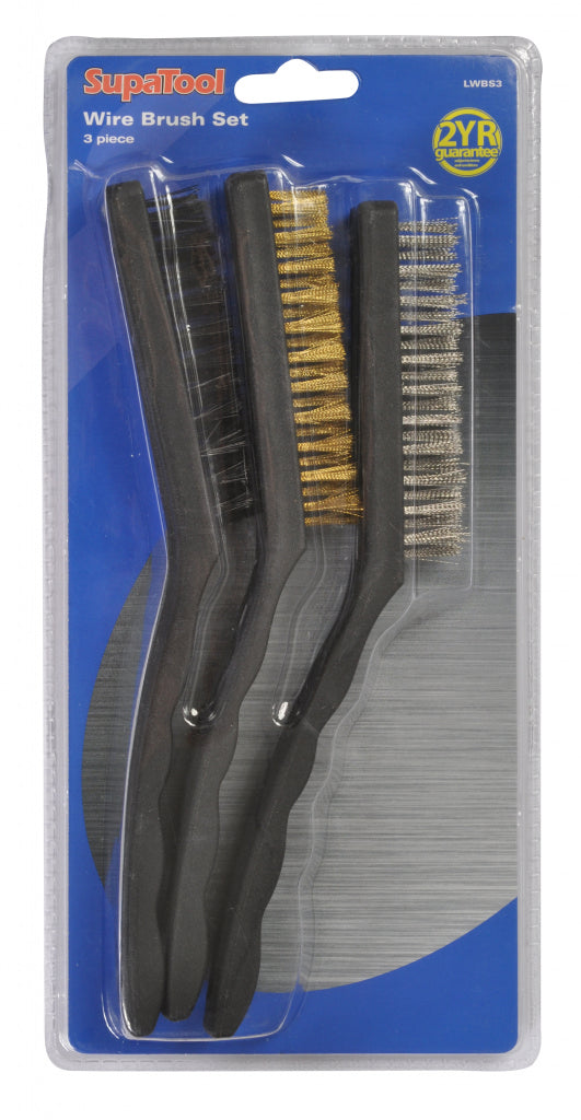 SupaTool 3 Piece Wire Brush Set