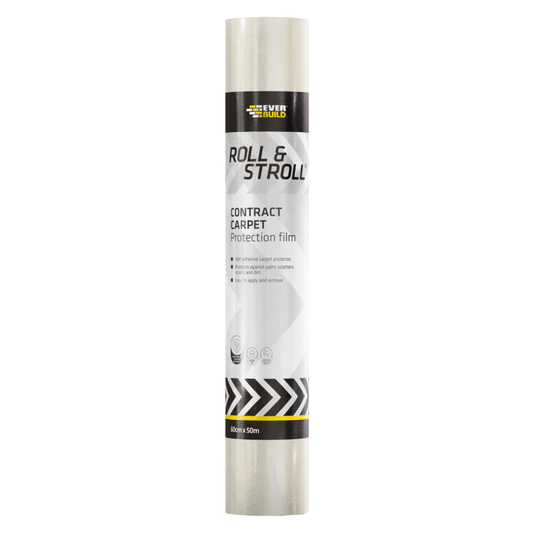 Everbuild Roll &amp; Stroll Contract Protecteur de tapis Transparent