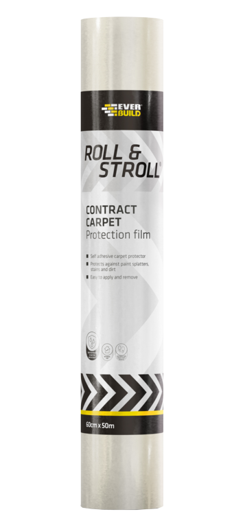 Protector de alfombra Everbuild Roll &amp; Stroll Contract transparente