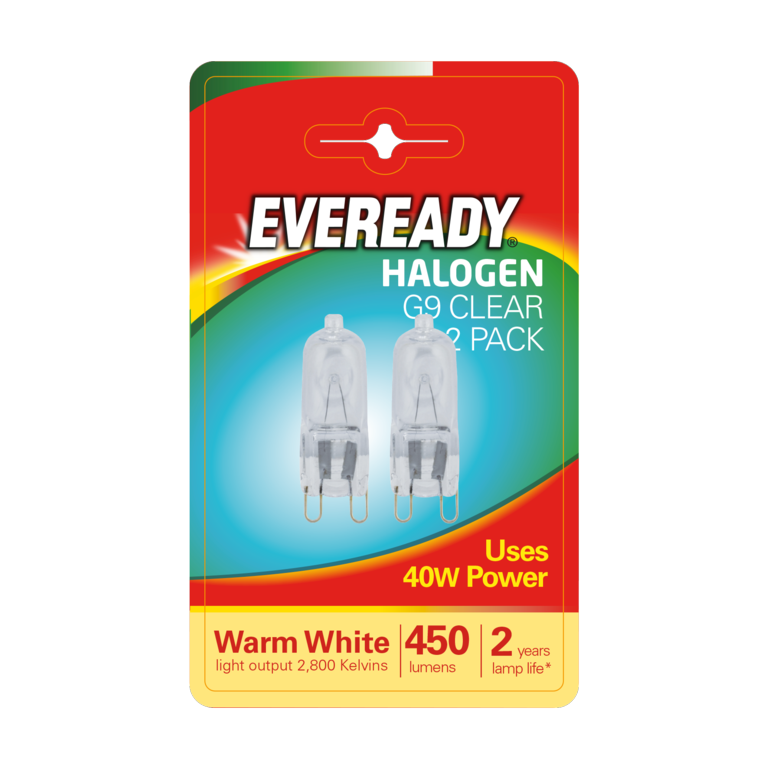 Eveready G9 Capsule Clear BL2 40W