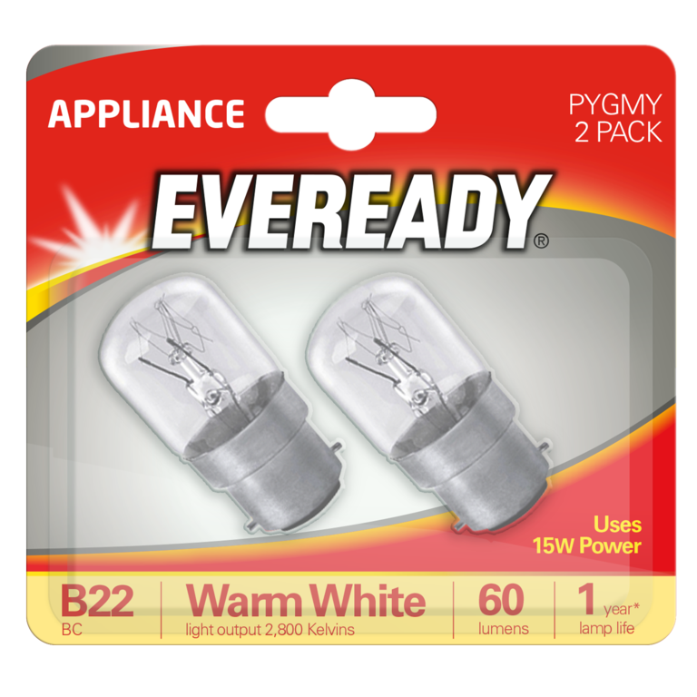 Eveready Pygmy BC 15w Clear Pack 2
