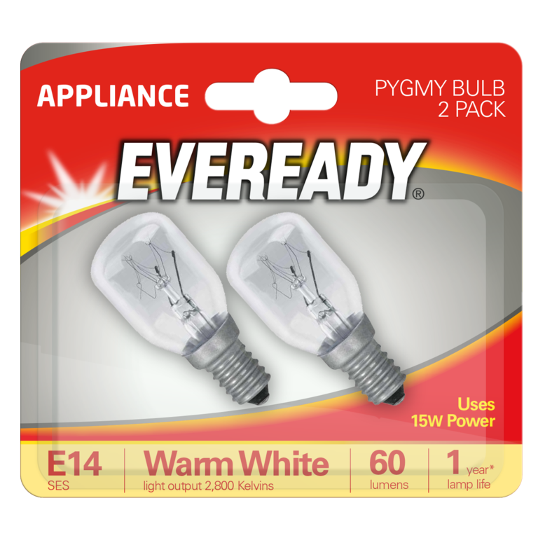 Eveready Pygmy SES 15w Transparente Pack 2