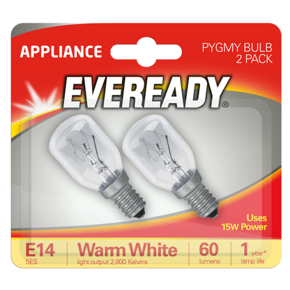 Eveready Pygmy SES 15w Transparente Pack 2