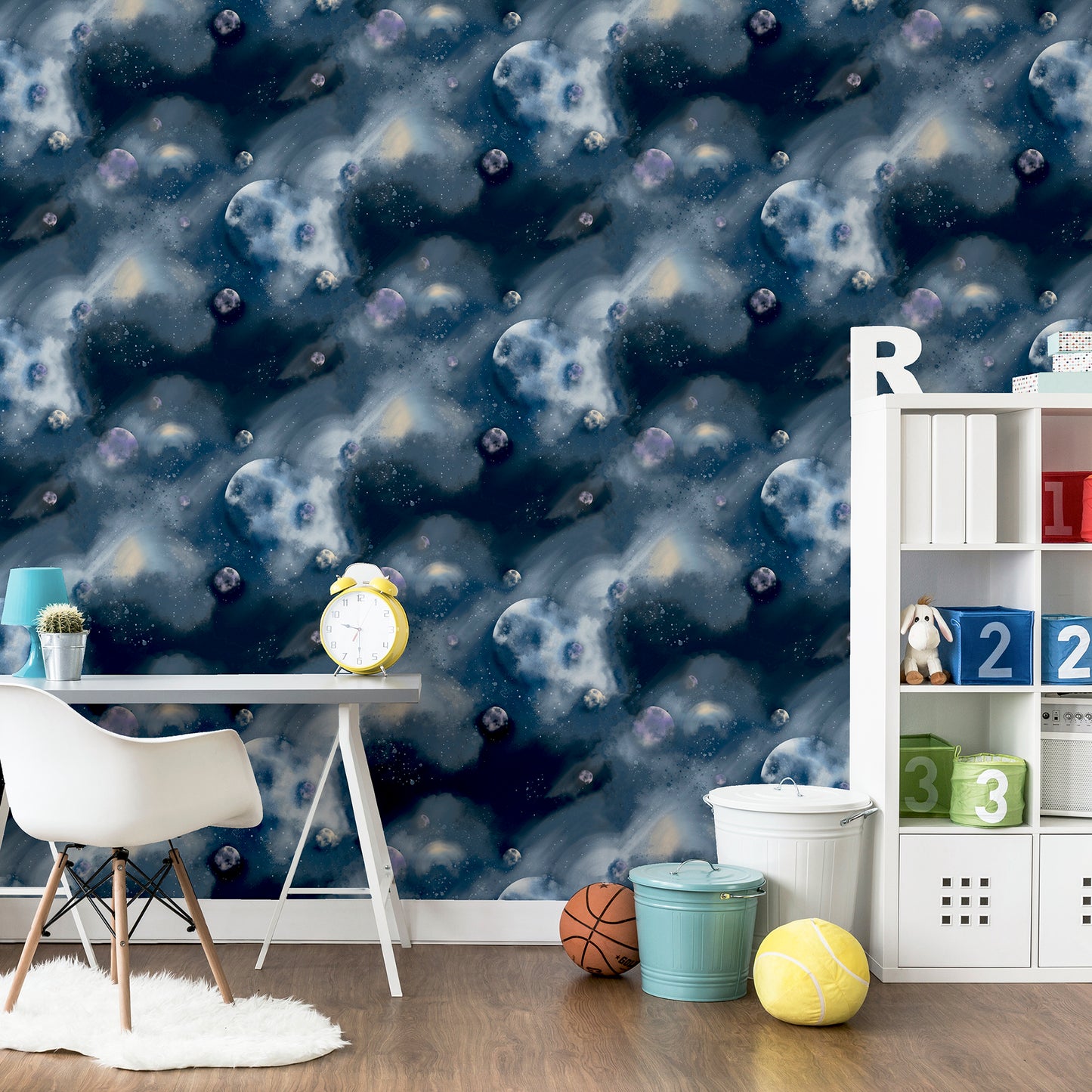 Arthouse Out Of This World Navy Wallpaper