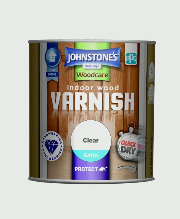 Johnstone's Indoor Wood Varnish - Clear Satin