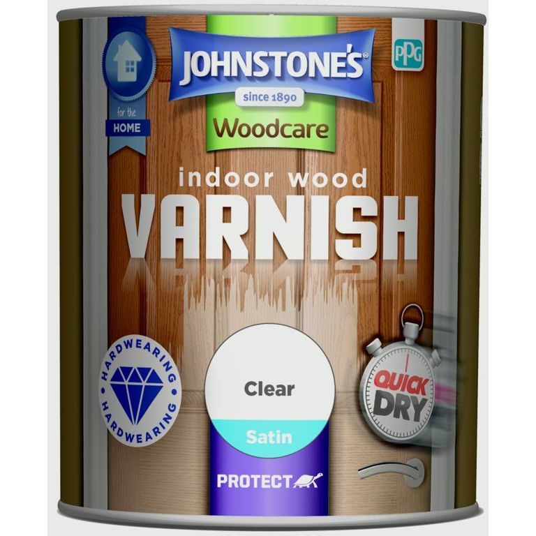Barniz para madera para interiores Johnstone's - Satinado transparente