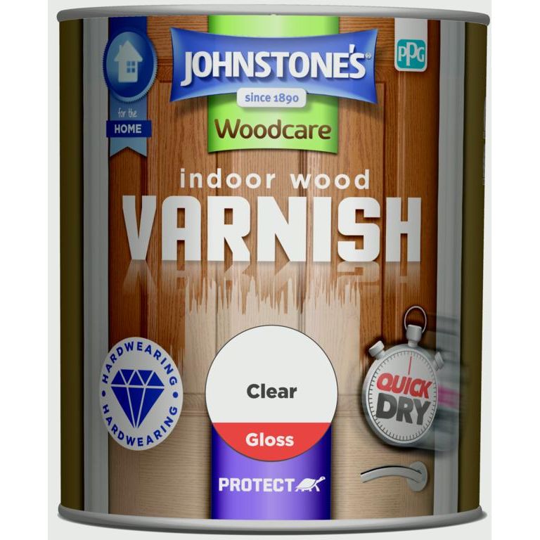 Johnstone's Indoor Wood Varnish - Clear Gloss