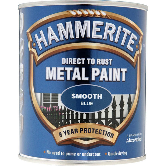 Hammerite Metal Paint Smooth 750ml Blue