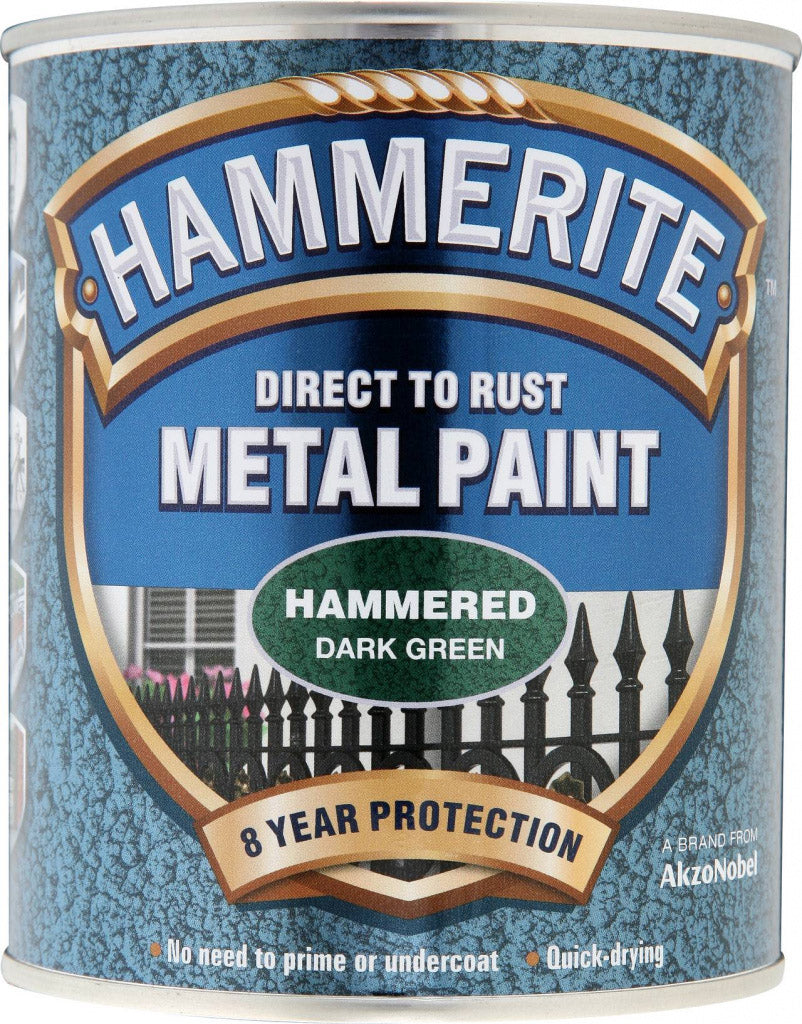 Pintura Hammerite Metal Martillado 750ml Verde Oscuro