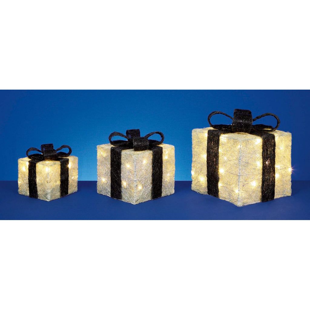 Premier Glitter Parcels With 40 LEDs