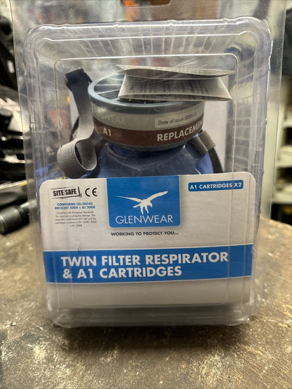 Glenwear Twin Filter Respirator & 2 Replacement Cartridges