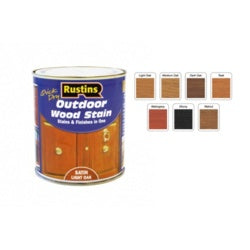 Rustins Quick Dry Outdoor Woodstain 250ml Ebony