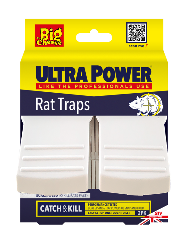 The Big Cheese Ultra Power Pièges à Rats Lot de 2